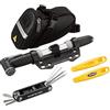 Topeak Kit di accessori per ciclismo Deluxe, include mini pompa/multistrumento/leve pneumatici/borsa da sella