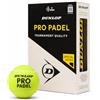 Dunlop Sports DUNLOP Pro Padel Balls 2x3PET - Palle da torneo certificate FIP per giocatori avanzati e competitivi