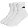 adidas Unisex - Bambini e ragazzi Cushioned Sportswear Ankle Socks 3 Pair Pack, white/white/black, 3-4 Years