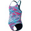 Speedo Hyperboom Print Medalist One Piece Costume da Bagno per Bambina, Blu, 6 Anni