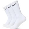 Nike Everyday Cush Crew 3Pr Calze Uomo, Bianco (White/Black), S