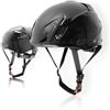 Kong. Mouse Sport. Casco da arrampicata, alpinismo, vie ferrate. Compatibile con cuffie e visiera. Casco di Sicurezza. CE EN 12492. 375g. Taglia Unica. Regolabile 52-64.cm. Made in Italy. Nero