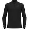 Odlo Intimo termico da uomo Merino 200 I Intimo Merino da uomo Zip I Maglia termica a maniche lunghe con zip a 1/2 I Uomo