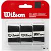 Wilson Grip WRZ4040BK Impugnatura PRO Soft Overgrip, Unisex, Nero, 3 unità