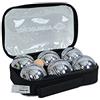 Schildkröt Bocce, Petanque Set, 2X 3 Sfere in Acciaio, 1x Sfera Bersaglio con Misuratore di Distanza, in Borsa da Trasporto Richiudibile