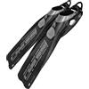 Cressi Ara EBS Fins Pinne Professionali per Immersione con Cinturino EBS, Nero, L/XL