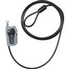 ABUS 52523 Blocca Cavo, Nero, 200 cm