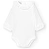 BABIDU Body Neonato Manica Lunga 100% Cotone con Colletto Prato con Pizzo, Body Neonato Realizzato in Morbido Tessuto Anallergico e Traspirante, Abbigliamento Unisex Neonato e Bambina, Prima Indossata