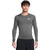 Under Armour Uomo HeatGear Armour Compression Long Sleeve, Maglia Compressione Intima ad Asciugatura Rapida, Maglia Manica Lunga Elasticizzata e Confortevole,Castlerock/White,SM