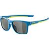 ALPINA Unisex - Bambini, FLEXXY COOL KIDS I Occhiali da sole, blue-lime, One Size