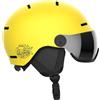 Salomon Orka Visor, Casco Sci Snowboard Bambini con Visiera: Comodità Integrata, Facile da Regolare, e Leggero, Giallo, KL 5659