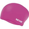 SEAC Chignon Junior Cuffia Nuoto in Silicone per Bambini - Ideale per Capelli Lunghi o Raccolti - Cuffia Piscina Morbida e Confortevole - Rosa, Nero, Bianco
