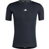 adidas Men T-Shirt da Allenamento Techfit Compression 3-Stripes