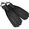 SEAC Propulsion, Pinne da Subacquea con Cinghiolo Regolabile, Made in Italy, Nero, S/M