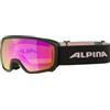ALPINA Unisex - Bambini, SCARABEO JR. Q-LITE Occhiali da sci, black-rose, One Size