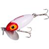 Arbogast Jitterbug Topwater Bass - Esca Artificiale da Pesca, Eccellente per Pesca Notturna, Testa Bianca/Rossa, 2 1/2 3/8 oz