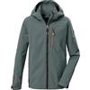 Killtec Bambini e ragazzi Giacca softshell/giacca outdoor con cappuccio KOS 143 BYS SFTSHLL JCKT, naturgrün, 128, 44088-000