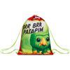 Seven Sacca Sportiva Brainrot Ufficiale Brr Brr Patapim, Chiusura coulisse, Salvaspazio, Cambio Bambino, Bambina, Scuola, Sport, Rosso