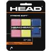 HEAD BLISTER 3 PCS OVERGRIP XTREMESOFT MULTICOLORE