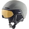 ALPINA Unisex - Adulti, ALTO Q-LITE Casco da sci, moon-grey matt (gold mirror), 51-55 cm