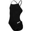 ARENA Solid Challenge Team Junior Costume Intero Bambina, Costume da Bagno Sportivo ad Asciugatura Rapida, Tessuto MaxLife Eco con Massima Resistenza al Cloro e Protezione UV UPF 50+