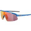 ALPINA Turbo PRO YOUTH, occhiali sportivi per bambini, blu opaco, taglia unica, 100% protezione UVA, UVB e UVC