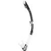 Cressi Alpha Ultra Dry Snorkel SIL. Clear/Tube Black Silver