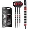 WINMAU Advance Serie 500 Tungsteno Rosso 24 Gram Steeltip Set Freccette con Flights e Alberi (steli)