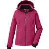 Killtec Giacca da sci da donna con cappuccio e paraneve KSW 438 WMN SKI JCKT, rosa, 42, 43160-000