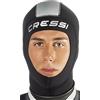 Cressi Draget Hood - Cappuccio Mute in Neoprene Nero 3 o 5mm per Immersioni, Snorkeling, Nuoto, e altri Sport Acquatici