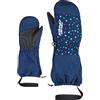 Ziener Levi AS, Guanti da Sci/Sport Invernali, Impermeabili, Traspiranti. Bambina, Stampa Fiocco di Neve, 80cm