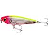 Bomber Saltwater Grade Badonk-A-Donk Passo Alto, BSWDTH4348, Flash Argento/Testa Rosa/Pancia Rosa/Retro Chartreuse., 4-inch