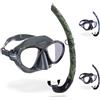 Cressi Metis & Corsica - Combo Set Maschera Sub Metis e Snorkel Corsica, Adulto, Verde Mimetico, Taglia Unica
