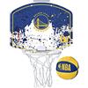 Wilson Minicanestro da Basket NBA TEAM MINI HOOP, Plastica, Bianco/Blu (Golden State Warriors)
