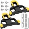Ambienden Tacchette SPD Per Scarpe Pedali MTB| Pedali Bici Ad Flottazione Di 6° Tacchette Compatibile Con I Sistemi SH10/SH11/SH12/PC, Per Ciclismo Su Strada All'Aperto(Giallo)