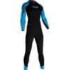 Cressi Karua Lady Monopiece Swimsuit Multi Thickness 3/2 mm - Muta Monopezzo da Nuoto Neoprene Bifoderato 3/2 mm, Nero/Turchese, Donna