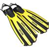 SEAC Propulsion, Pinne da Subacquea con Cinghiolo Regolabile, Made in Italy, Giallo, L/XL