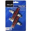 XLC Pattini per freni a V XLC BS-V01, set da 4 pezzi 70 mm, rosso, nero, One Size