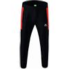 Erima Bambini Team Pantaloni da rappresentanza, Nero/Rosso, 152