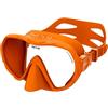 SEAC X-Frame - Maschera Frameless Silicone con Monolente in Vetro Temperato | Visione nitida e stabilità in acqua, volume ridotto | Per immersione e snorkeling | Made in Italy