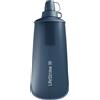 LifeStraw Peak Series - Borraccia pieghevole con sistema di filtraggio dell'acqua - 1l per trail running, hiking, viaggi, ciclismo, e pesca. Senza BPA, Mountain Blue (blu)