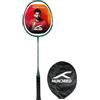 HUNDRED Powertek 200 PRO racchetta da badminton con head cover | alluminio | incordata | peso 95g | tensione 18-20lbs | grip G5 | per giocatori intermedi