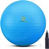 primasole - Palla per esercizi di equilibrio, stabilità, fitness, allenamento, yoga, pilates in casa, ufficio e palestra, 65 cm, blu
