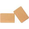 Amazon Basics Blocco Yoga in Sughero Naturale, 23 x 15 x 8 cm, Set da 2