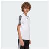 Adidas garçon Train Essentials 3-Stripes T-Shirt, White/Black, 15-16 Years