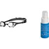 ARENA Unbekannt Cobra Ultra Swipe, Occhiali Unisex Adulto, Argento-nero., Taglia unica & Spray Anti Appannamento Istantaneo per Occhialini, Antifog, Antiappannante Occhialini, Anti Appannamento Lenti