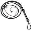 LB's Whip Indiana Jones Style Frustino in vera pelle di mucca da equitazione, nero, lunghezza: 0,9 m, 1,2 m, 1,8 m e 2,4 m