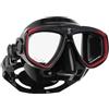 Scubapro Maschera Zoom Nero/Rosso Kit di regolatore per immersioni in acqua fredda Unisex-Adulto, Black/Red, Standard Size