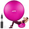 EDIFIT, Palla Fitness, 55, 65 e 75cm, Pilates Attrezzi Casa, Incluso il Gonfiatore, Fitball, Yoga Accessori, Palla Gravidanza, Ginnastica Ritmica (55 cm, Rosa)