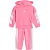 adidas Mixte bébé ESSENTIALS HOODED JOGGER, pink fusion/white, 9-12 Months